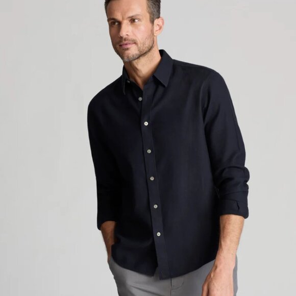 UNTUCKit Other - UNTUCKit Men's Wrinkle-Free Cotton Veneto Shirt Lightweight Black Relaxed XXL